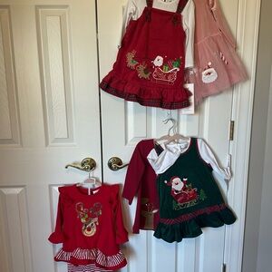 Rare Editions Red and Green Holiday Kids Set